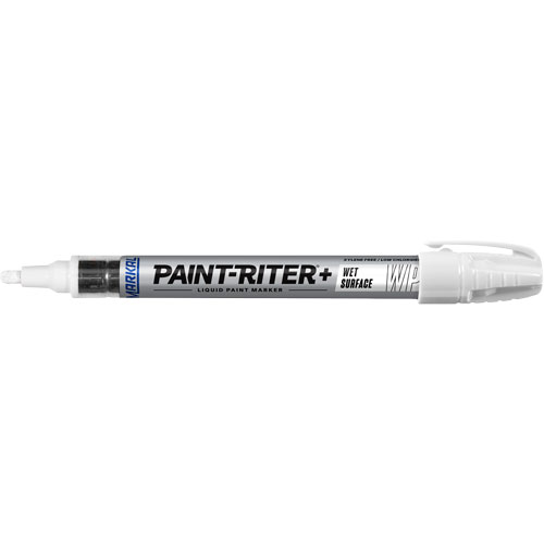Marqueur &agrave; peinture pour surfaces humides Paint-Riter+, Liquide, Blanc Groupe Generik