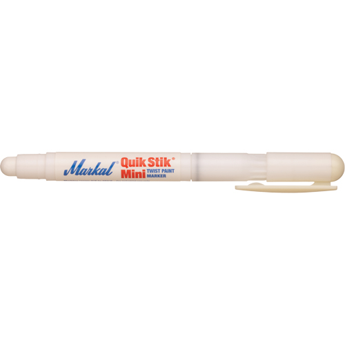 Mini marqueur de peinture Quik Stik, B&acirc;ton plein, Blanc Groupe Generik