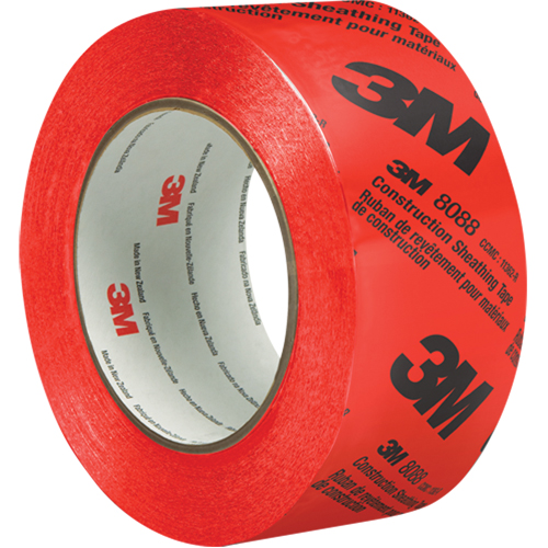 Construction Sheathing Tape 8088, 60 mm (2-3/8") x 66 m (216'), Red Groupe Generik