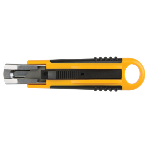 Couteau autor&eacute;tractable ATK1000, 18 mm, Acier au carbone, Prise en Plastique Groupe Generik