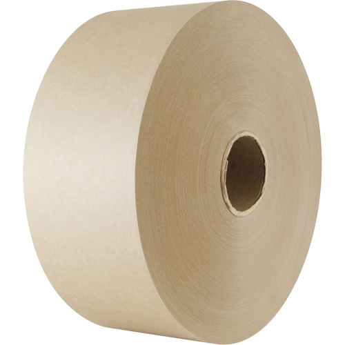 Water-Activated Paper Tape, 102 mm (4") x 183 m (600'), Kraft Groupe Generik