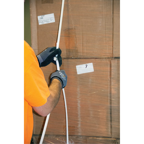 Strapping, Polypropylene, 3/8" W x 12900' L, White, Machine Grade Groupe Generik