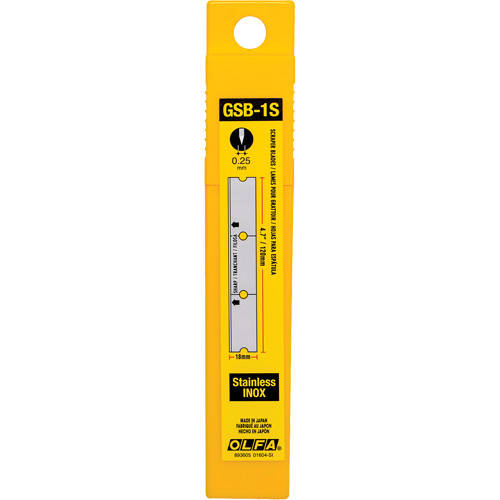 Glass Scraper Replacement Blades, Single Style Groupe Generik