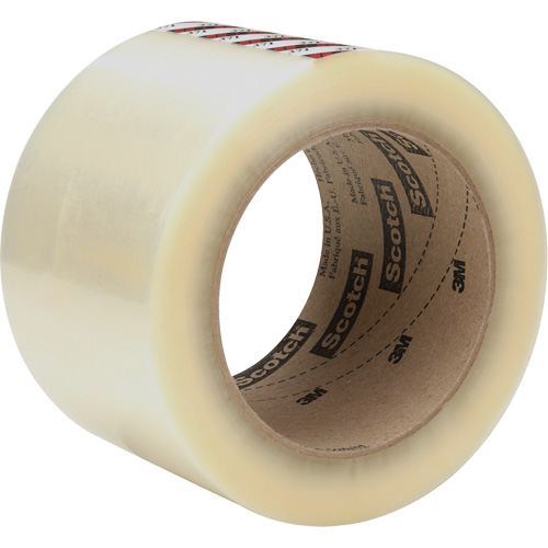 Scotch&reg; Box Sealing Tape 371, Rubber Adhesive, 1.2 mils, 72 mm (2-4/5") x 100 m (328') Groupe Generik