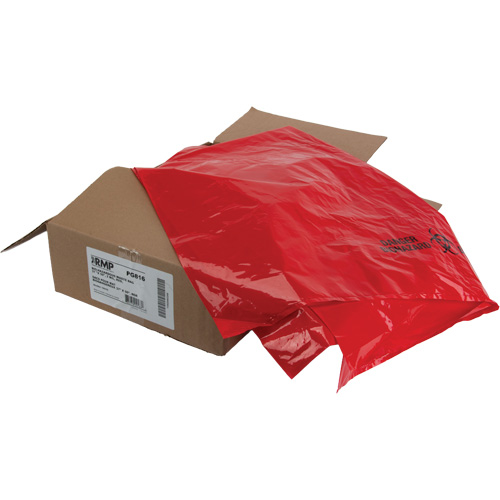 Waste Bags, Bio-Hazard, 50" L x 37" W, 2 mils Groupe Generik