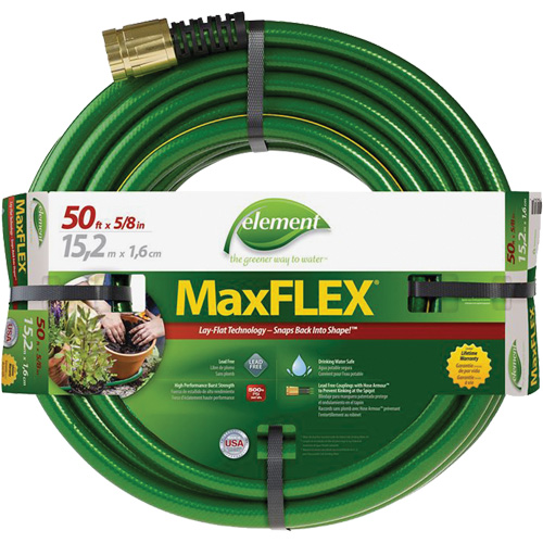 Element&reg; MaxFlex&reg; Hose, Copolymer, 5/8" dia. x 50' Groupe Generik