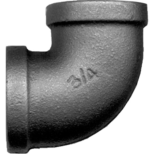 Coude femelle 90° pour tuyau, FPT, Acier, 1-1/2" Groupe Generik