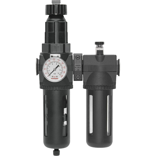 Filter/Regulator & Lubricator Modulair 400 with Gauge & Standard Bowl, 1/2" NPTF Groupe Generik