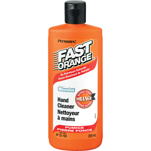 Nettoyant &agrave; mains, Pierre ponce, 220 ml, Bouteille, Orange Groupe Generik