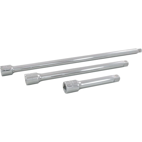 Socket Extension Set, 1/2" Drive, Chrome Finish, 3 Pcs Groupe Generik