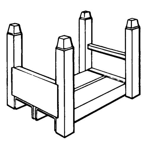 Supports empilables mobiles, 16" la x 26" p, Capacit&eacute; de 7500 lb Groupe Generik