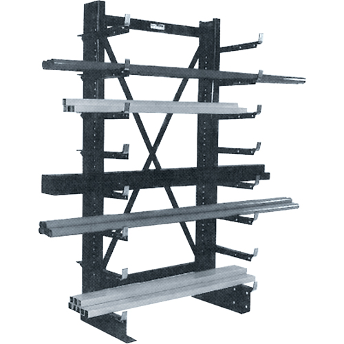 Rayonnage en porte-&agrave;-faux simple Minitree, 36" la x 76-3/16" h Groupe Generik