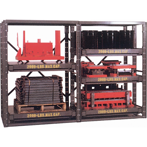 &eacute;tag&egrave;res E-Z Glide, Acier, &agrave; glissi&egrave;re, Capacit&eacute; 2000 lb, 48" la x 62,5" h x 36" p Groupe Generik