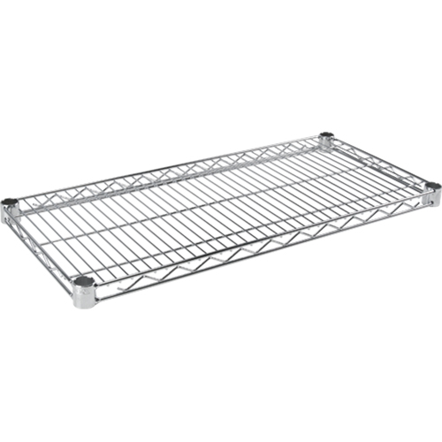 Tablette en treillis chromat&eacute; &agrave; usage standard, 36" la x 14" p, Capacit&eacute; de 500 lb Groupe Generik