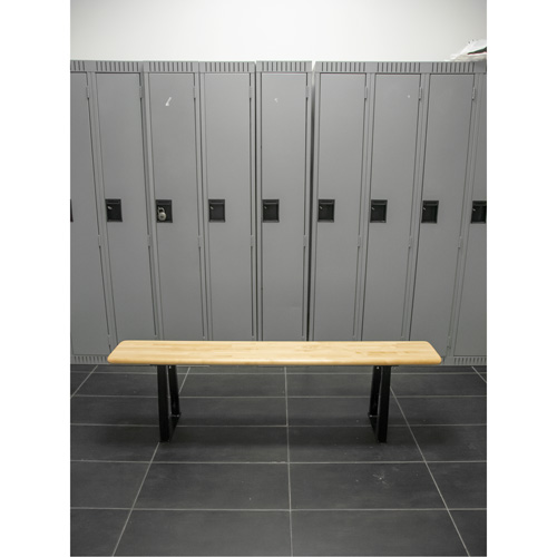 Locker Room Bench, Wood, 48" L x 9-1/2" W x 16-1/2" H Groupe Generik