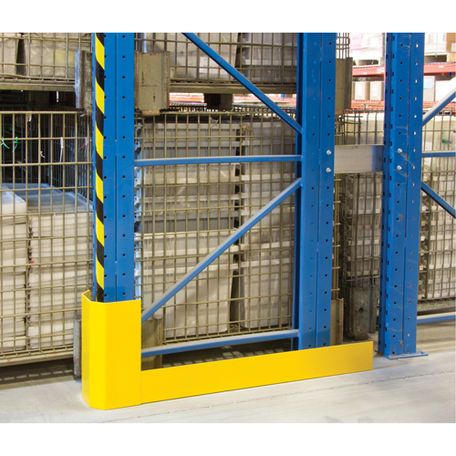 Racking Aisle Protectors, 3" W x 56" L x 16" H, Safety Yellow Groupe Generik