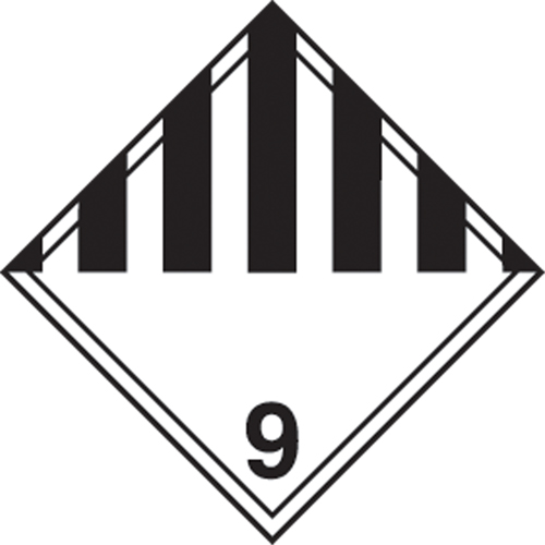 TDG Shipping Labels, Class 9, Miscellaneous Dangerous Goods, Vinyl Groupe Generik