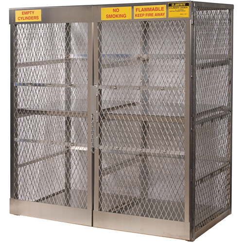 Armoires en aluminium pour bouteilles GPL, nbre de bouteilles: 16, 60" , 32" , 65" , Argent Groupe Generik