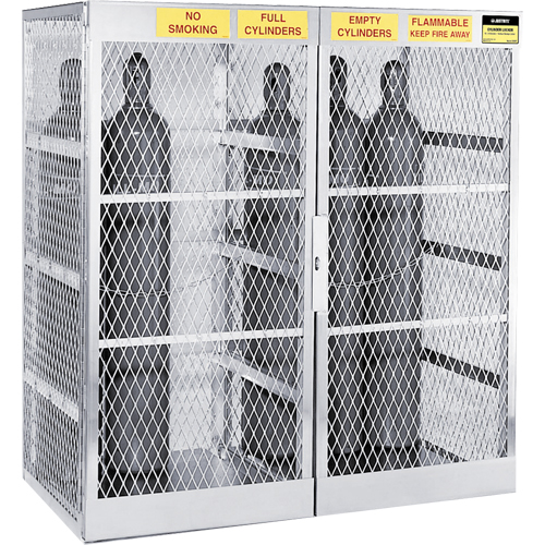 Armoires en aluminium pour bouteilles GPL, nbre de bouteilles: 20, 60" , 32" , 65" , Argent Groupe Generik
