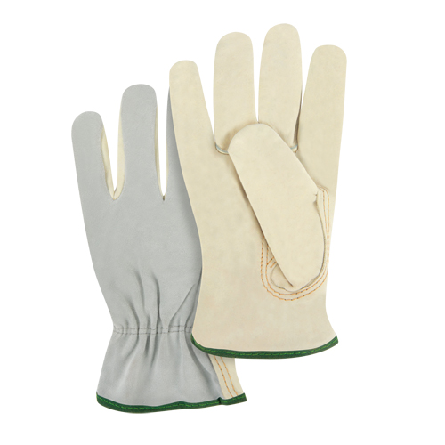 Split Back Driver's Gloves, Medium, Grain Cowhide Palm Groupe Generik