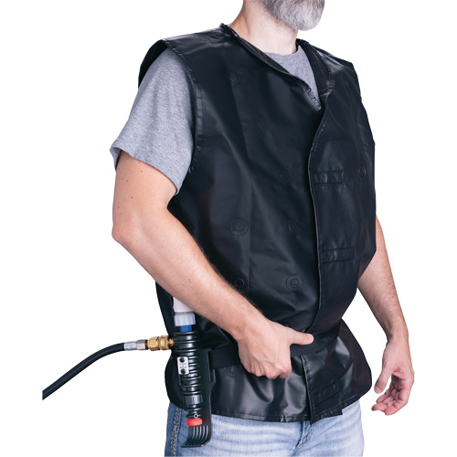 ALLEGRO INDUSTRIES Vortex Cooling Vest with Plastic Cooler, Large, Black Groupe Generik
