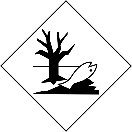 &eacute;tiquette d'exp&eacute;dition TMD marque de polluant marin, Polluants environnementaux, Papier Groupe Generik