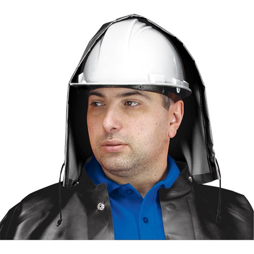 SBR Vulcan Rain Hood, One Size, Black, Rubber Groupe Generik