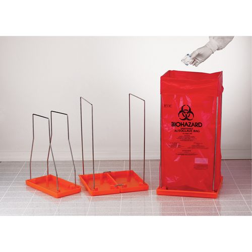 Clavies&reg; Bag Holders, Bio-Hazard, 14" L x 14" W Groupe Generik