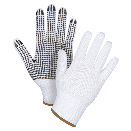 Dotted String Knit Gloves, Poly/Cotton, Single Sided, 7 Gauge, Large Groupe Generik