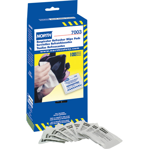 Lingettes rafraîchissantes pour respirateur North, Lingettes Groupe Generik