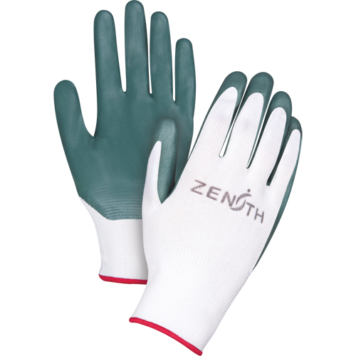 Gants enduits confortables de premi&egrave;re qualit&eacute;, 10/T-Grand, R&ecirc;vetement Nitrile, Calibre 13, Enveloppe en Polyester Groupe Generik