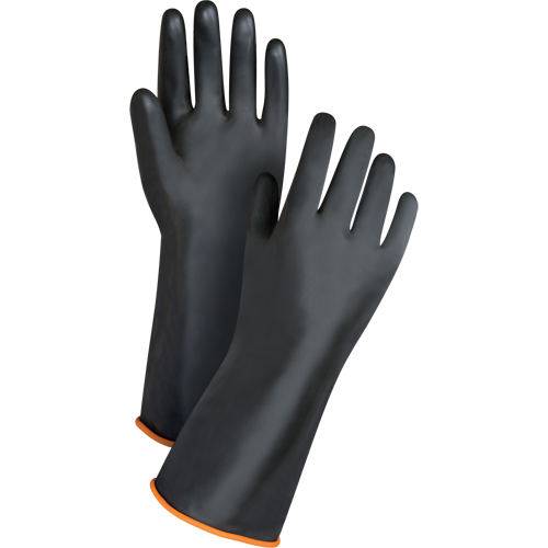 Gants de poids lourd pour la manipulation de produits chimiques, Taille Grand/9, 14" lo, Latex de caoutchouc, 30 mils Groupe Generik