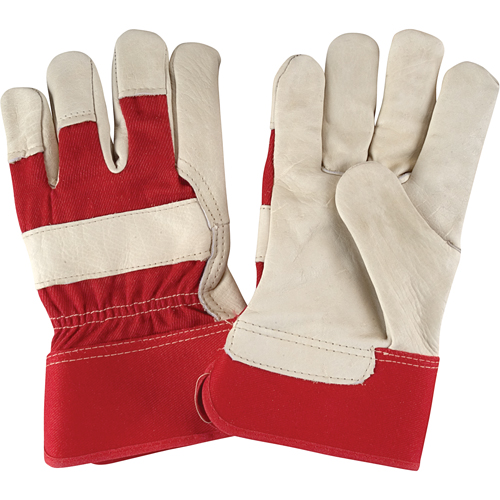 Gants d'ajusteur &agrave; paume s&egrave;che de premi&egrave;re qualit&eacute;, Grand, Paume en Cuir fleur de vache, Doublure en Coton Groupe Generik