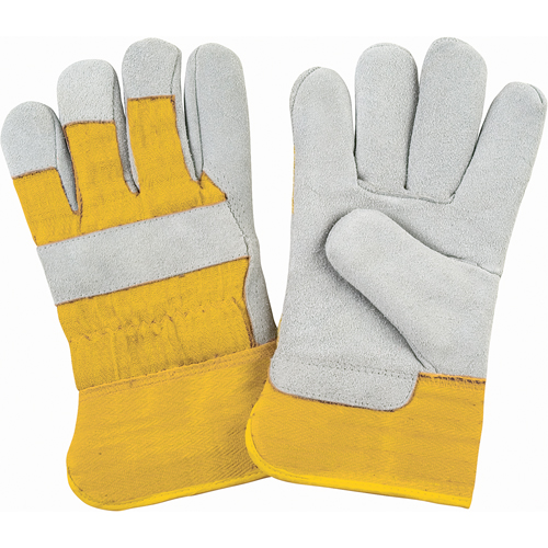 Gants d'ajusteur doubl&eacute;s pour l'hiver de premi&egrave;re qualit&eacute;, Moyen, Paume en Cuir de vache refendu, Doublure en Molleton de mousse Groupe Generik