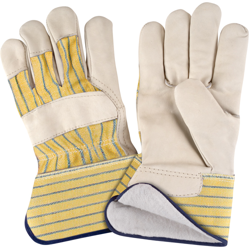 Gant pour ajusteur doubl&eacute;s pour l'hiver r&eacute;sistant &agrave; l'abrasion, T-Grand, Paume en Cuir fleur de vache, Doublure en Molleton de coton Groupe Generik