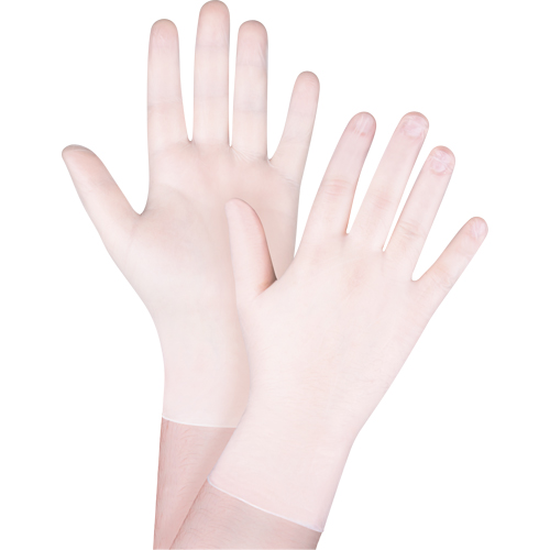 Gants jetables en vinyle, T-petit, Vinyle, 4 mils, Sans poudre, Blanc Groupe Generik