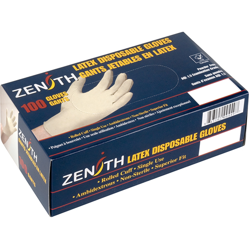 Gants d'examen de premi&egrave;re qualit&eacute; pour peau sensible, T-petit, Latex, 4 mils, Poudr&eacute;s, Naturel Groupe Generik