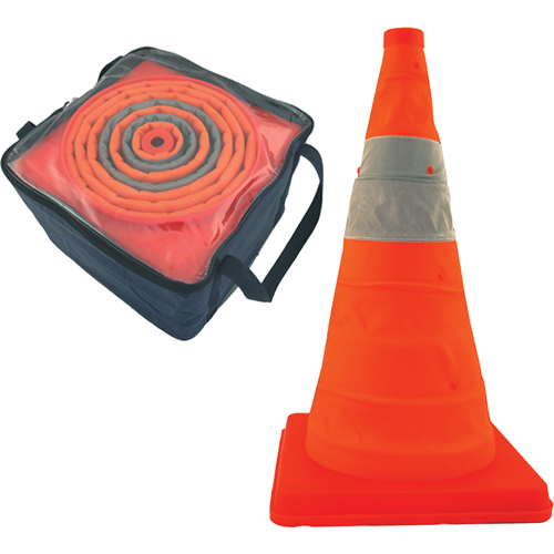 Balises repliables Pack & Pop, 28" h, Orange Groupe Generik
