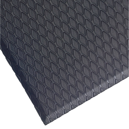 Cushion Max Mats, Diamond, 2' x 3' x 5/8", Charcoal, Nitrile/PVC Groupe Generik