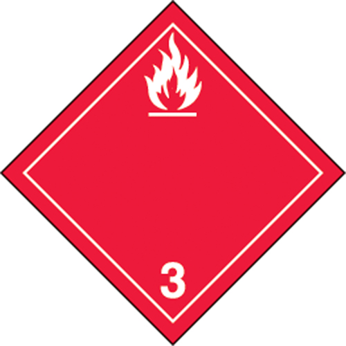 TDG Shipping Labels, Class 3, Flammable Liquids, Vinyl Groupe Generik