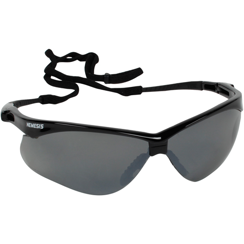 Lunettes de s&eacute;curit&eacute; Nemesis de Kleenguard, Lentille Miroir/Grise/fum&eacute;e, Anti-&eacute;gratignures, ANSI Z87+/R&eacute;pond ou surpasse la norme CSA Z94.3 Groupe Generik
