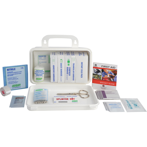 Trousse sp&eacute;cialis&eacute;e pour l'Ontario - Trousse de premiers soins pour camion, Dispositif m&eacute;dical Classe 1, Boîte en m&eacute;tal Groupe Generik
