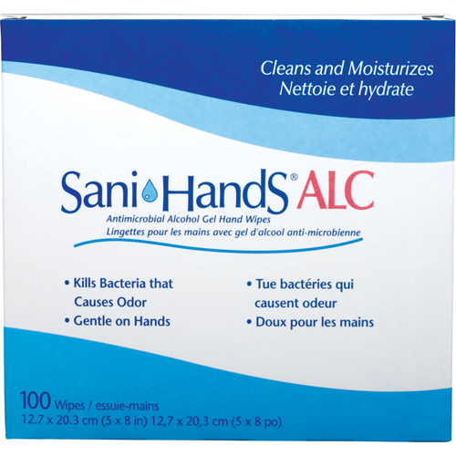 Sani-Hands&reg; ALC Antimicrobial Hand Wipes, Packet Groupe Generik