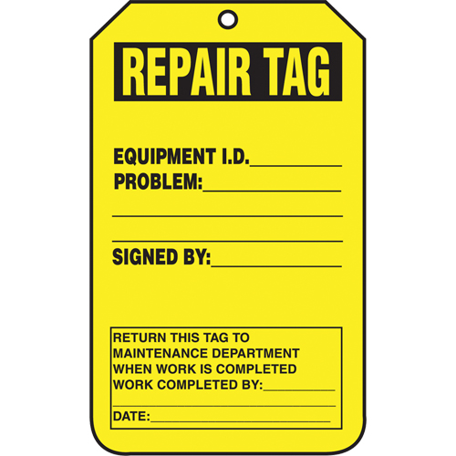 Inspection Tags, Cardstock, 3-1/8" W x 5-7/8" H, English Groupe Generik