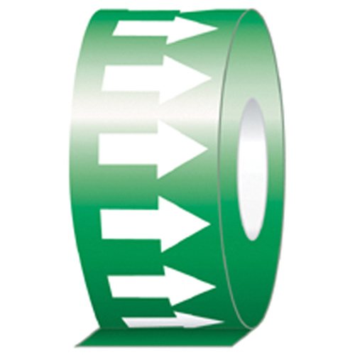 Pipe Marker, 108', White on Green Groupe Generik