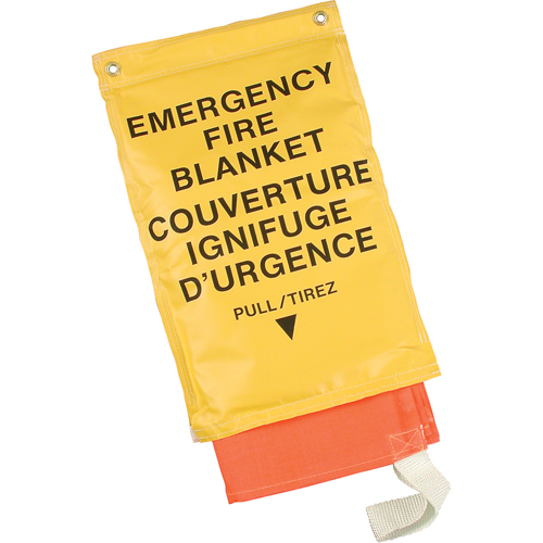 Couvertures ignifuges d'urgence, Fibre de verre, 72"lo x 72"la Groupe Generik