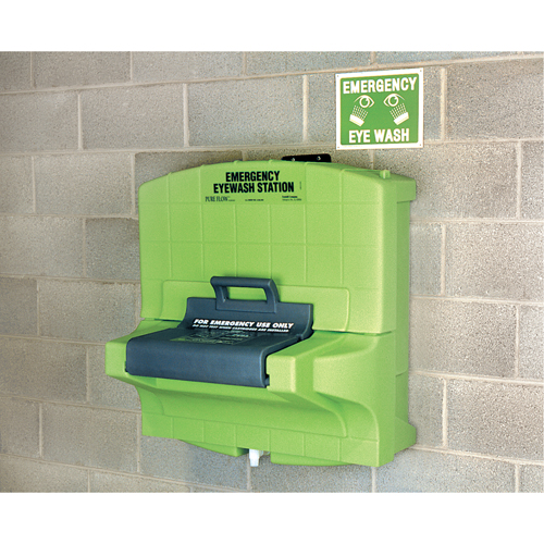 Poste de douche oculaire Fendall Pure Flow 1000, Aliment&eacute; par gravit&eacute;, Capacit&eacute; 7 gal., Conformit&eacute; ANSI Z358.1 Groupe Generik