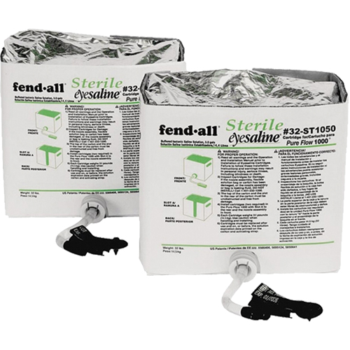 Cartouches de liquide pour poste de douche oculaire Fendall Pure Flow 1000, 1120 oz Groupe Generik