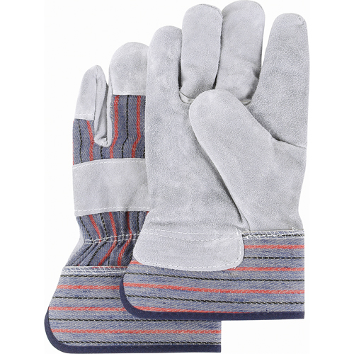 Split Back Premium Quality Fitters Gloves, Medium, Split Cowhide Palm, Cotton Inner Lining Groupe Generik