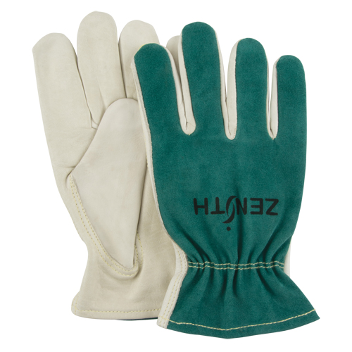 Driver's Gloves, Medium, Grain Cowhide Palm Groupe Generik